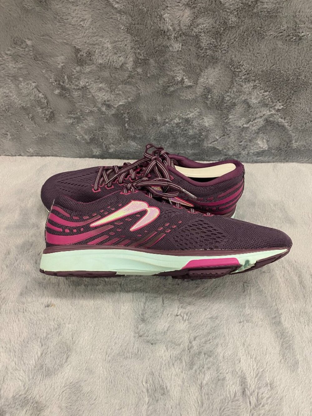 Newton Fate 7 Womens Sneakers Trainers Size 8.5 Purple Pink Blue Running Jogging - Picture 6 of 13